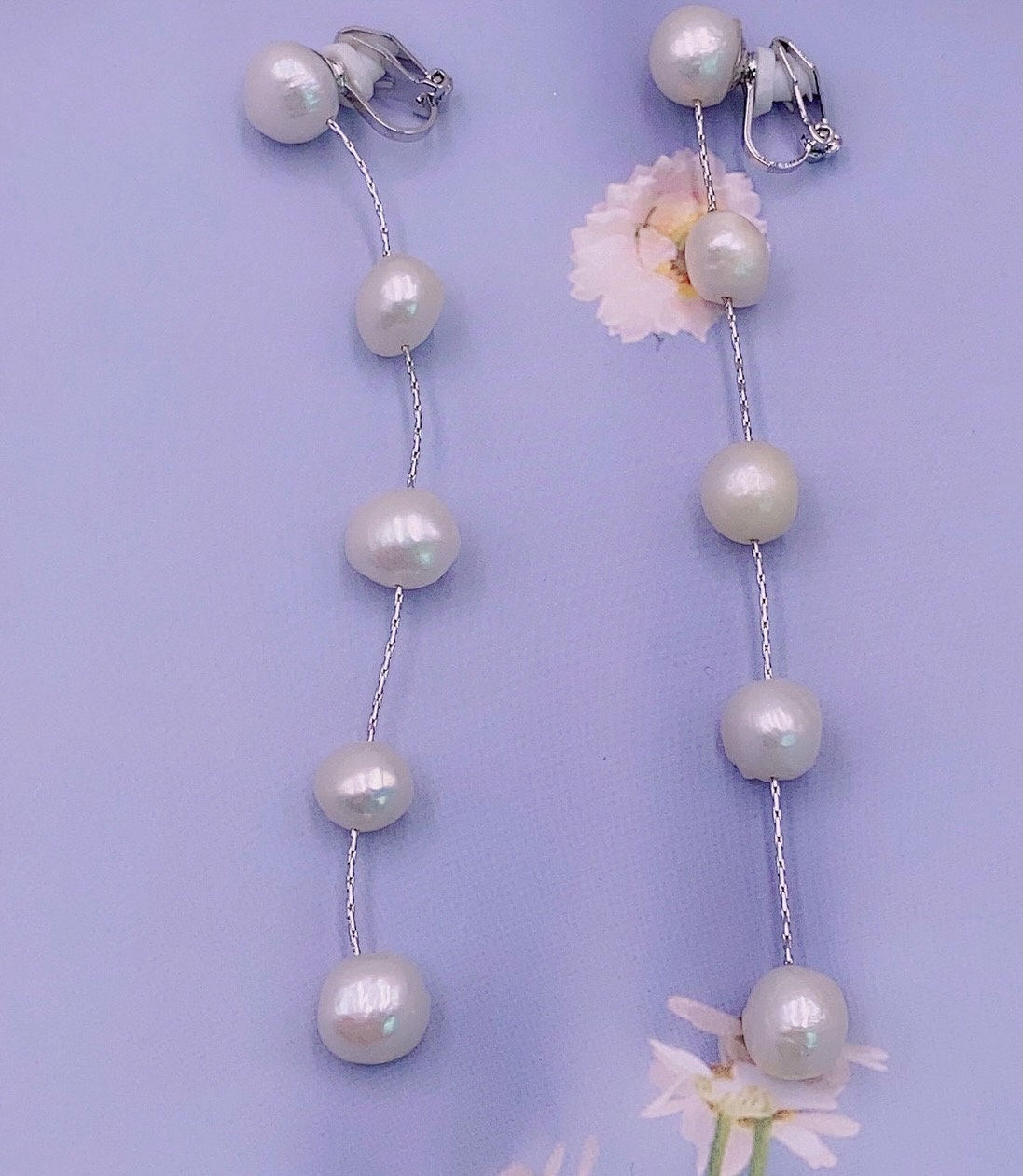 Pearl Earrings Drop Bridal Earrings Pearl Wedding Earrings Long Pearl Earrings Gold Bridal Jewelry Dangle Pearl Earrings