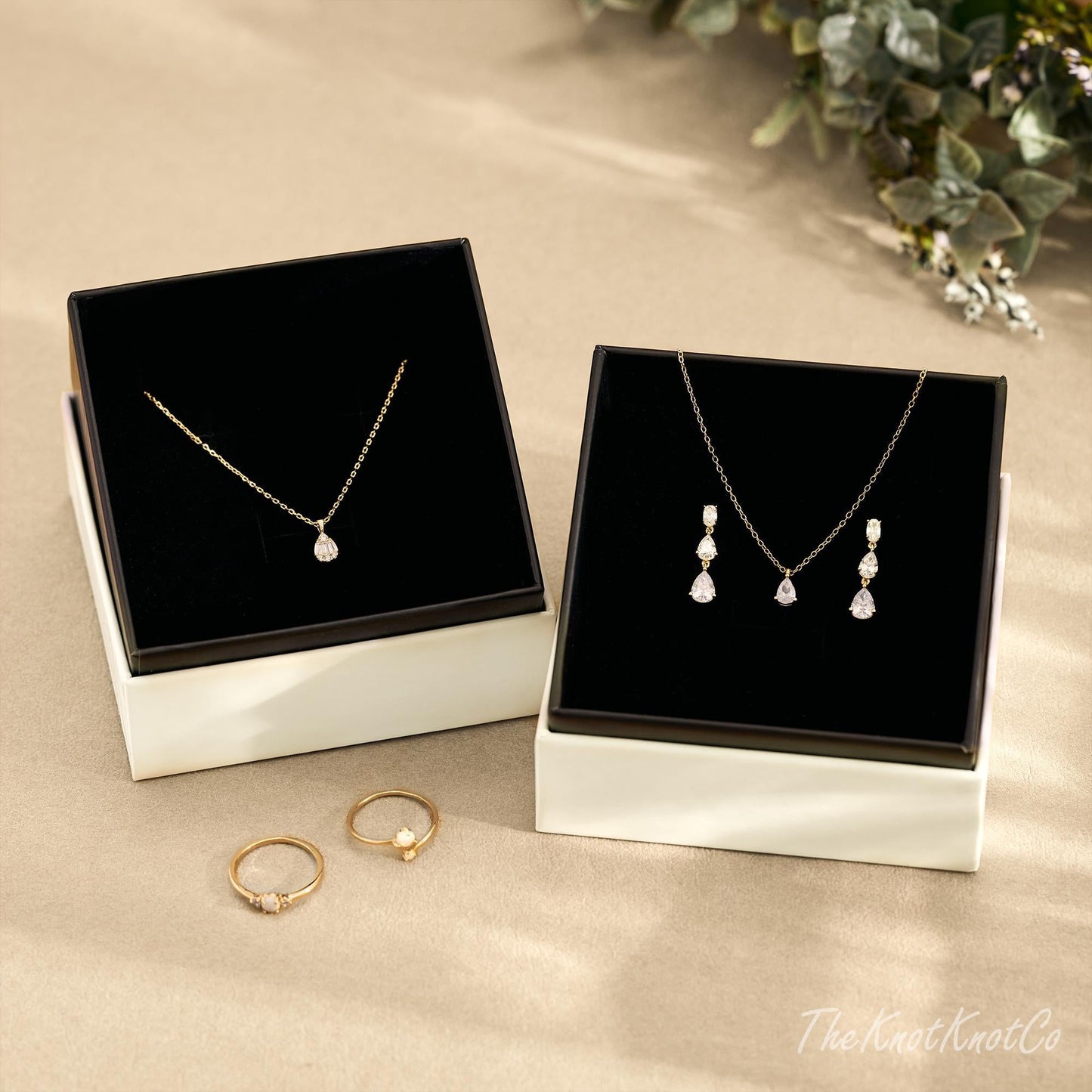 Sterling Silver Dangle Diamond Earrings, Triple Diamond Drop Earrings, Gold Earrings, Bridesmaid Gift, Wedding Earrings, Wedding Jewelry Set