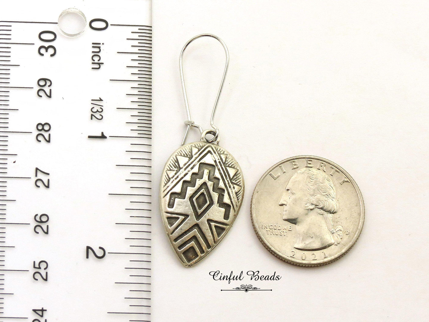Boho Style Hand Painted Flower Dangle Earrings - Boho Chic with Earwire Choices