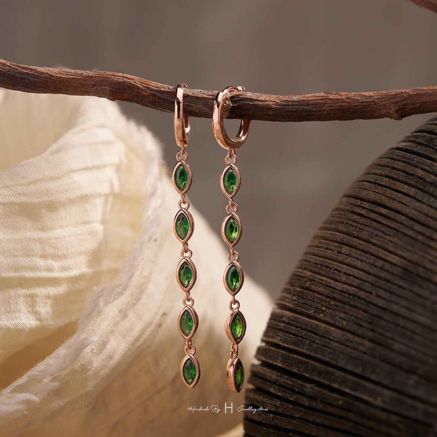 Dainty Leaf Birthstone Earrings, Opal Earring, Huggie Earrings, Birthday Gift, Graduation Gift, Bridesmaid Earring, Mothers Day Gift for Her