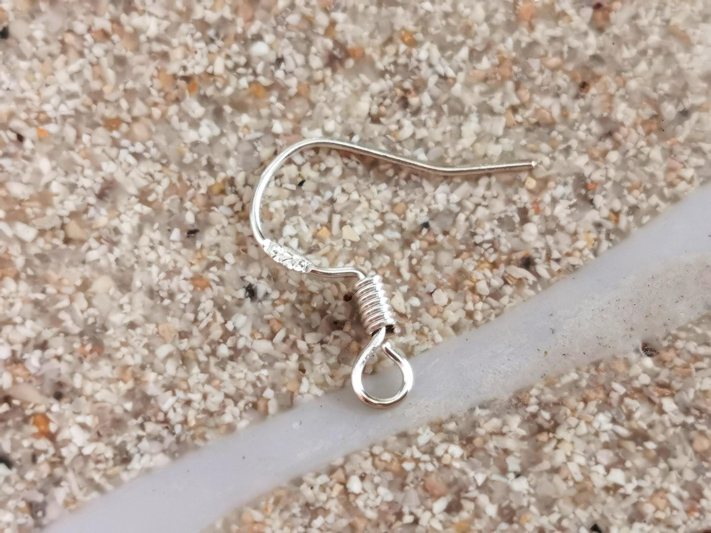 Gift for her hook sterling silver earrings dangle, statement drop beaded earrings. Personalized handmade jewelry, cute boho unique earrings.