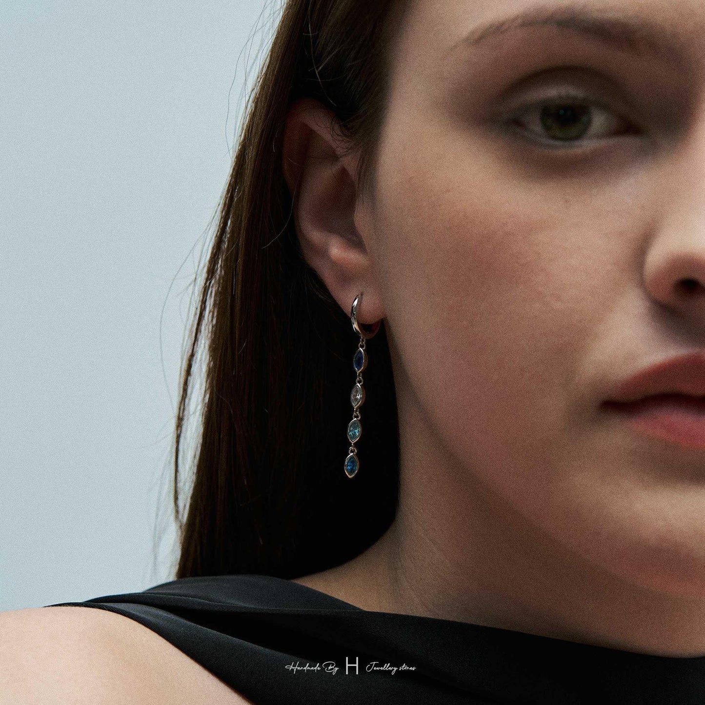 Dainty Leaf Birthstone Earrings, Opal Earring, Huggie Earrings, Birthday Gift, Graduation Gift, Bridesmaid Earring, Mothers Day Gift for Her
